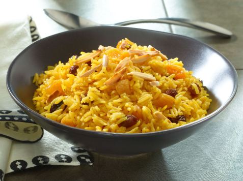 golden-pilaf-with-apricots-raisins-and-almonds